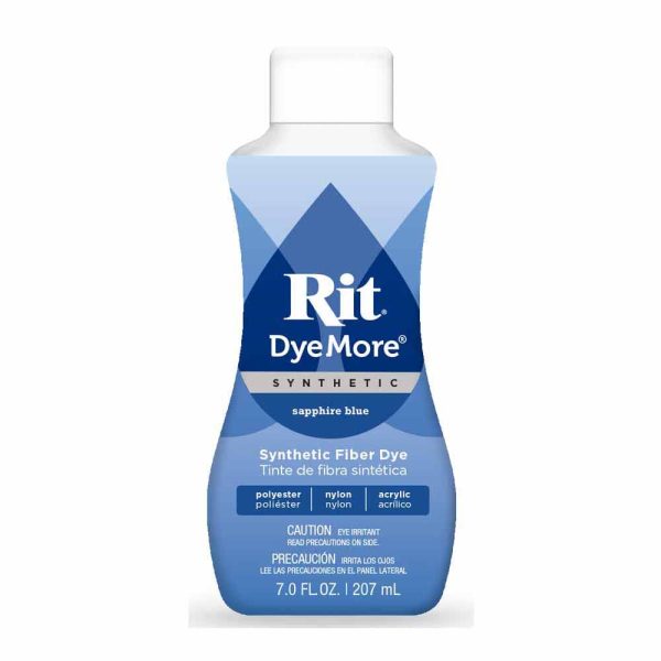 RIT DyeMore Liquid Dye for Synthetic Fibers - Sapphire Blue - 207 ml (7 oz) Sale