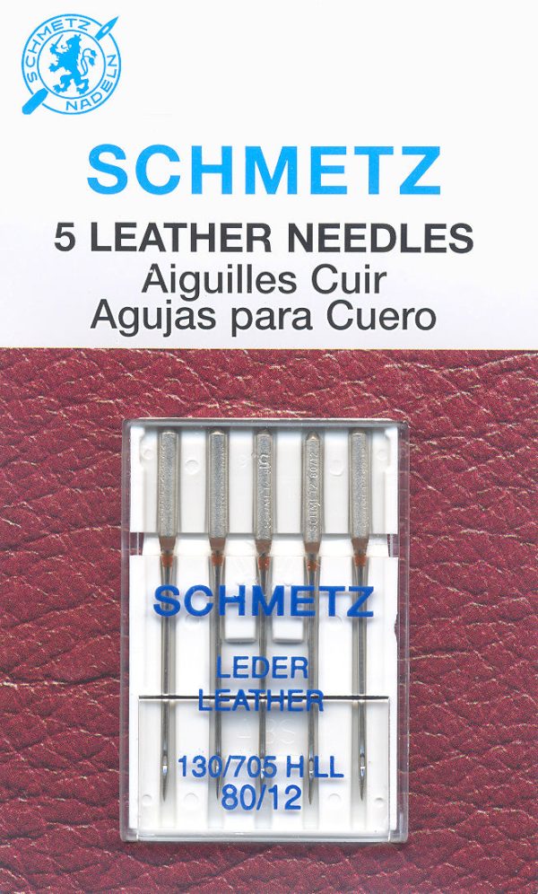 SCHMETZ leather needles - 80 12 carded 5 pieces For Sale