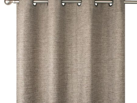 Grommet curtain panel - Scott - Brown For Sale