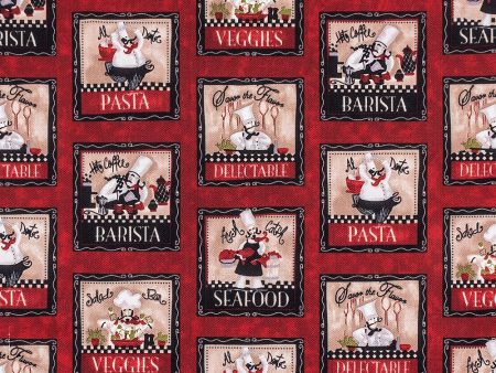 9 x 9 inch Home Decor Fabric - The Essentials - Barista - Red Discount