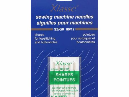 KLASSE´ Sharps Needles Carded - Size 80 12 - 5 count For Discount