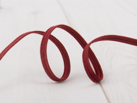 3mm braided elastic - BURGUNDY Hot on Sale