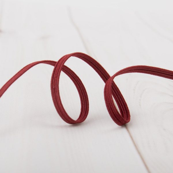 3mm braided elastic - BURGUNDY Hot on Sale