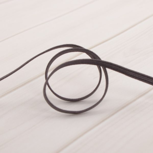 3mm braided elastic - DARK GREY Cheap