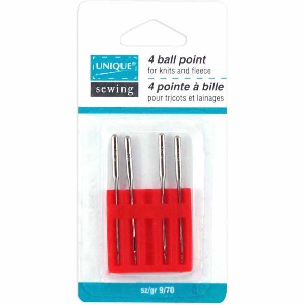 UNIQUE SEWING Ball Point Needles - size 70 9 - 4 count Discount