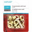 UNIQUE SEWING Grommets Gold - 8mm (¼ ) - 14 pcs Sale